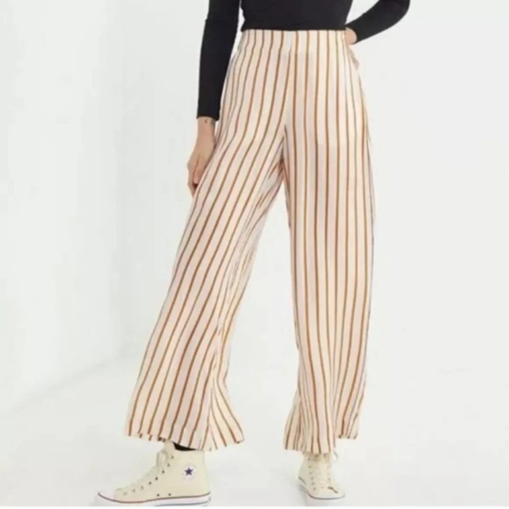 urban outfitters tabatha striped wide leg palazzo pants - Picture 1 of 12